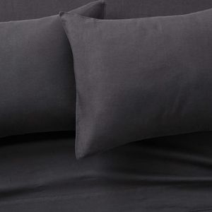 CB2 EUROPEAN FLAXtm - CERTFIED LINEN BLACK KING SHEET SET, Retail $309.00 USD